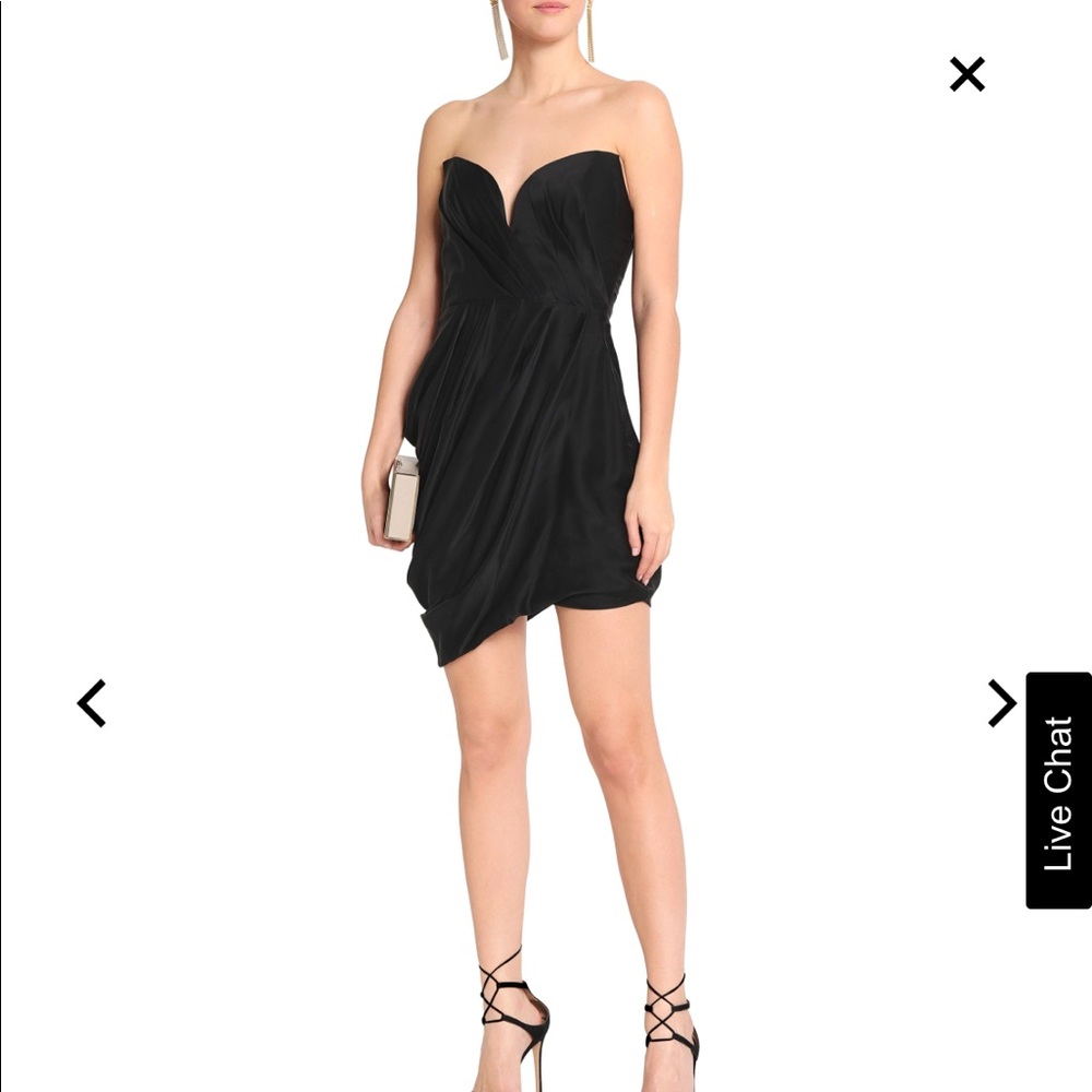Zimmermann size 1 mini draped silk dress with sash